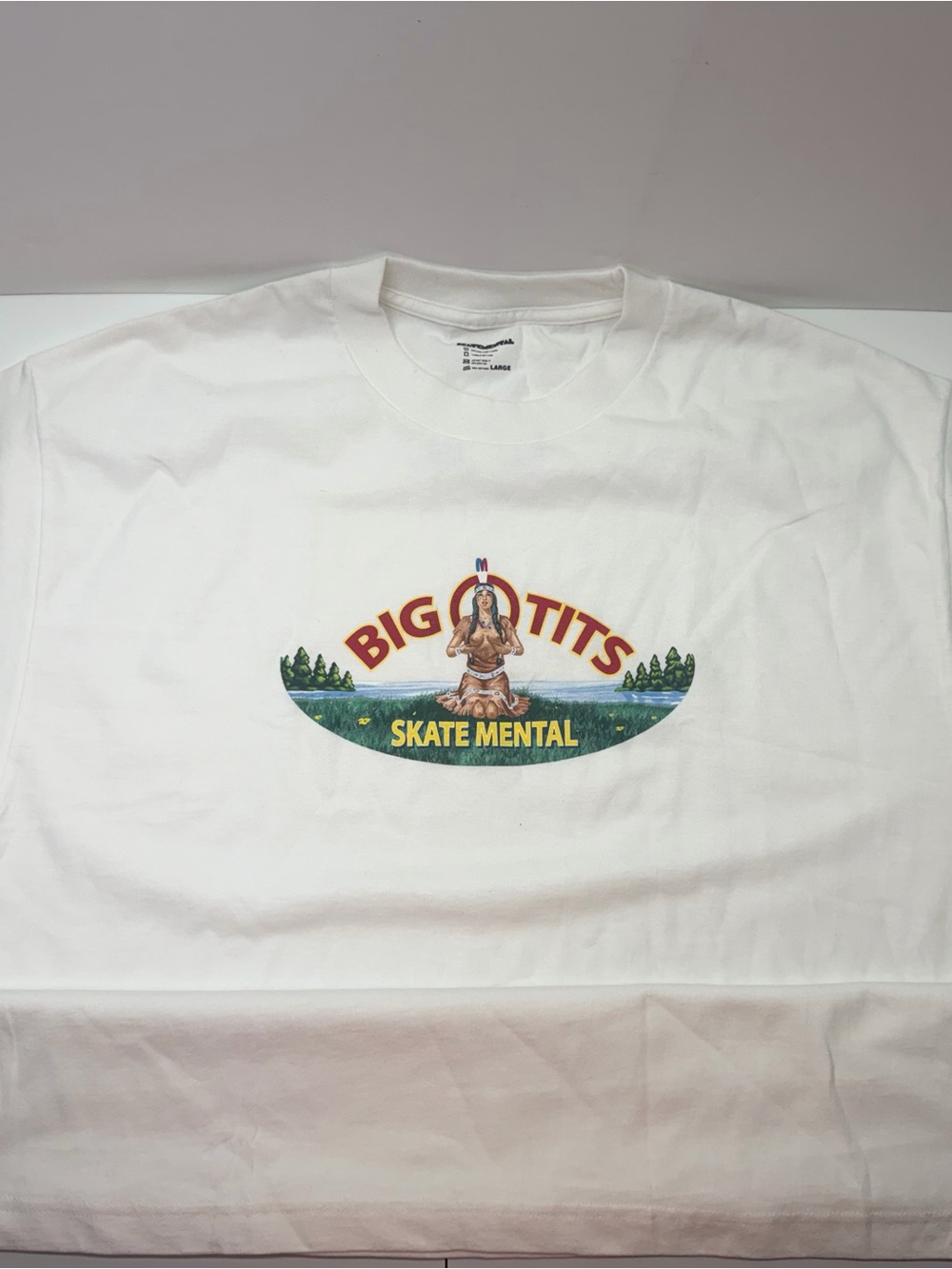White 'Big O’ Skate Mental Graphic Tee 2007 Era!